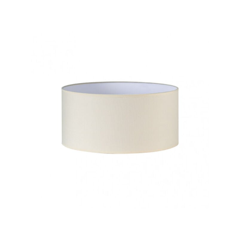 Dori Abat-jour cylindrique E27 beige 45Dx45dx22h Cm Tissu Popelin