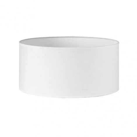 SENKO Abat-jour cylindrique dori m10 blanc 50dx50dx25h cm popeline tissée