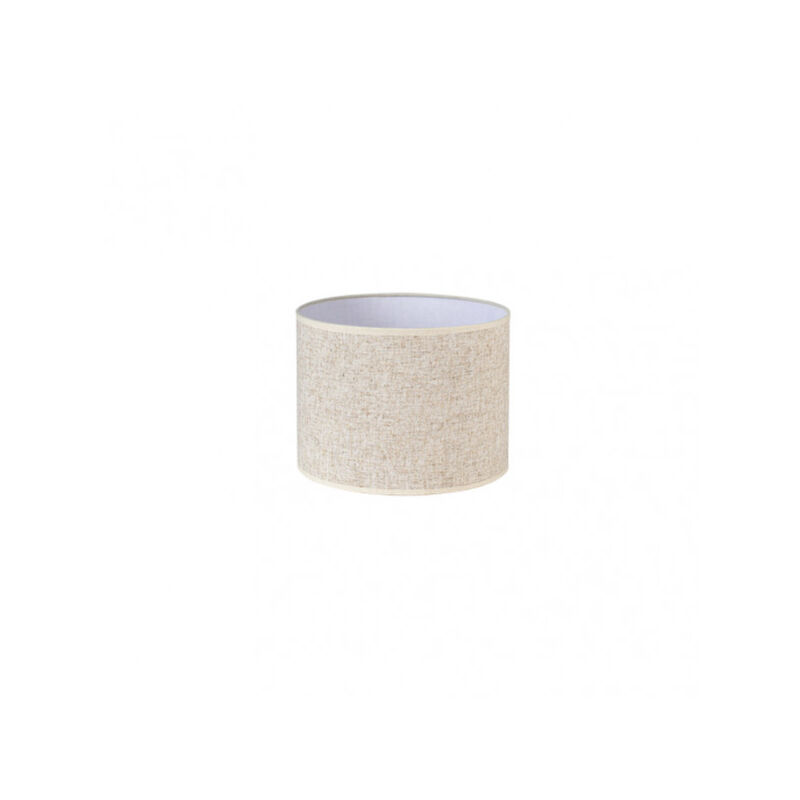 Fabrilamp - Happy E27 Abat-jour cylindrique lin beige 25dx25dx20h - fab 176332515