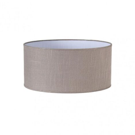 Abat-jour cylindrique happy e27 lin gris 45dx45dx22h