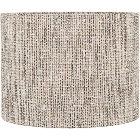 abat jour cylindrique tissé tendance couleur naturelle - beige naturel tissé clair