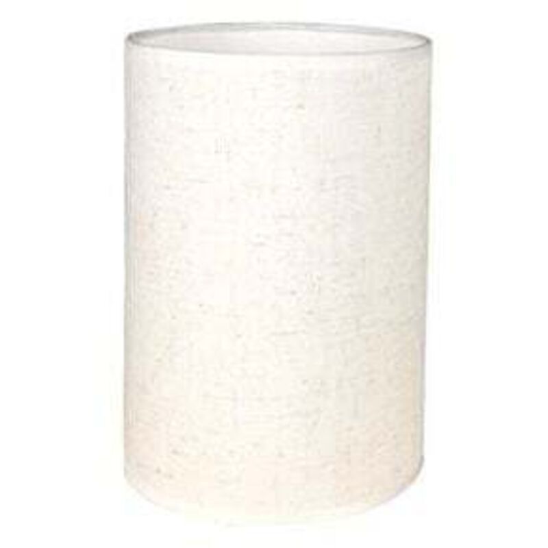 Abat-Jour Cylindrique Tissu En Lin Fait À La Main, Pour Lampe De Table, Suspension, Lampadaire (Blanc, Diamètre 14 Cm X Hauteur 20 Cm)-RAPANDA