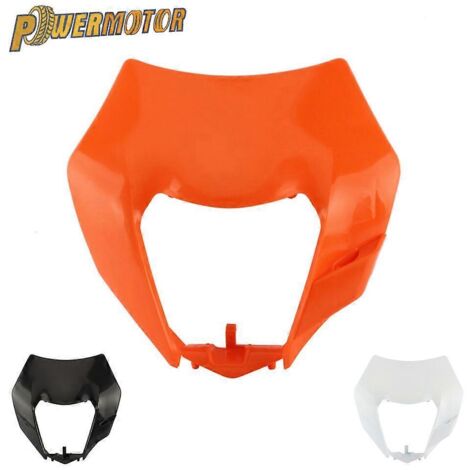 Abat-jour de phare avant modifié pour moto tout-terrain, compatible avec les modèles EXC 300, XC 200, 250 et SX 125  boîtier de phare universel blanc.