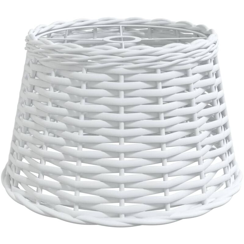 Abat-jour de plafonnier blanc Ø38x23 cm osier vidaXL