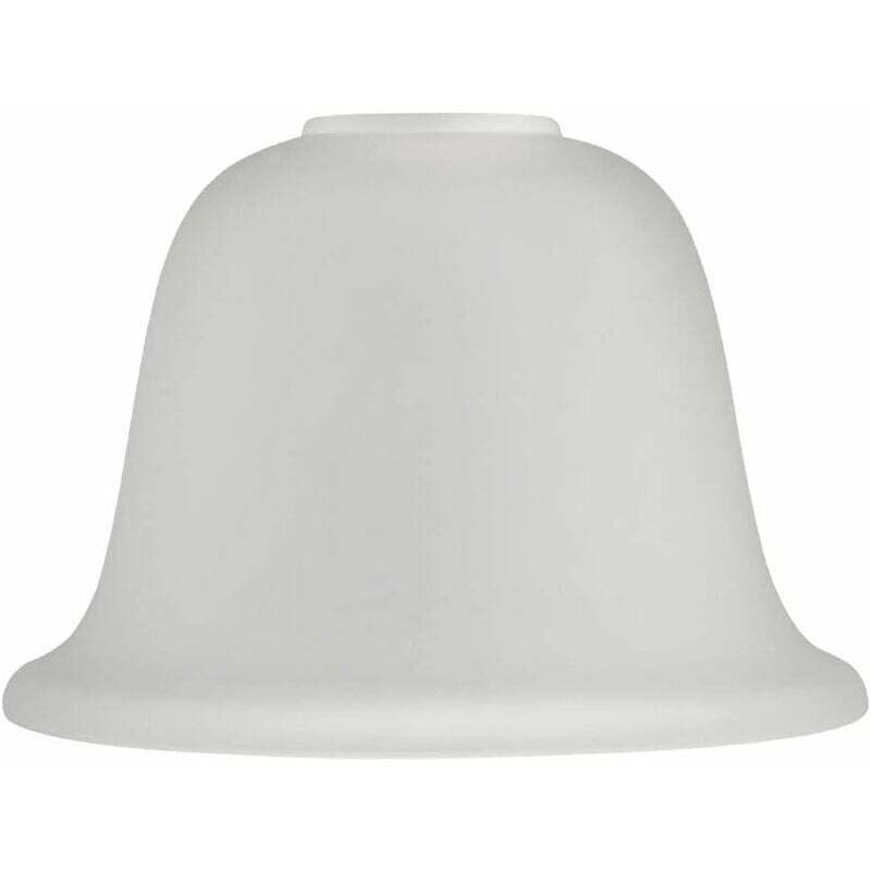 Abat-jour de remplacement en verre blanc H11.5cm W17cm (1 article )