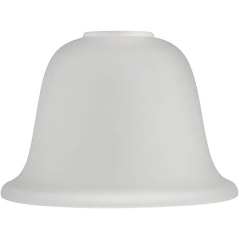 Abat-jour de remplacement en verre blanc H11.5cm W17cm (1 article )