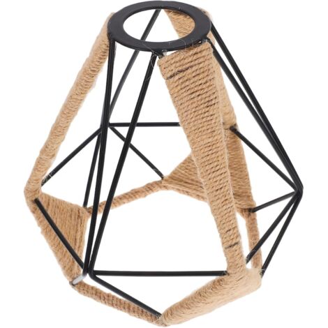 Abat - jour De Style Industriel Et Couvercle De Lampe En Cage En Métal -