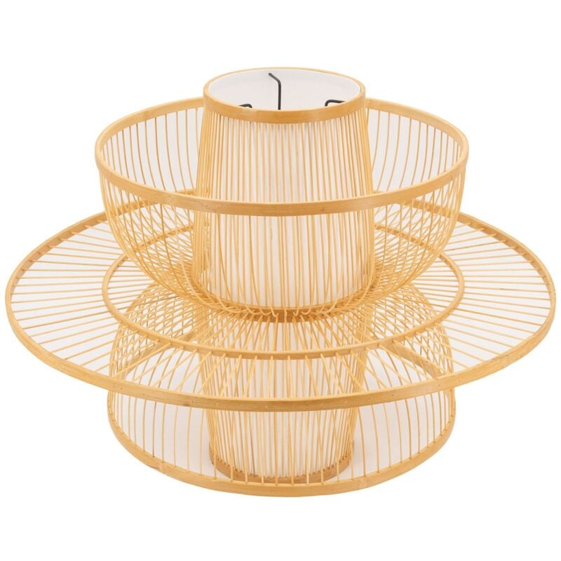 Abat-jour seul design en bambou naturel