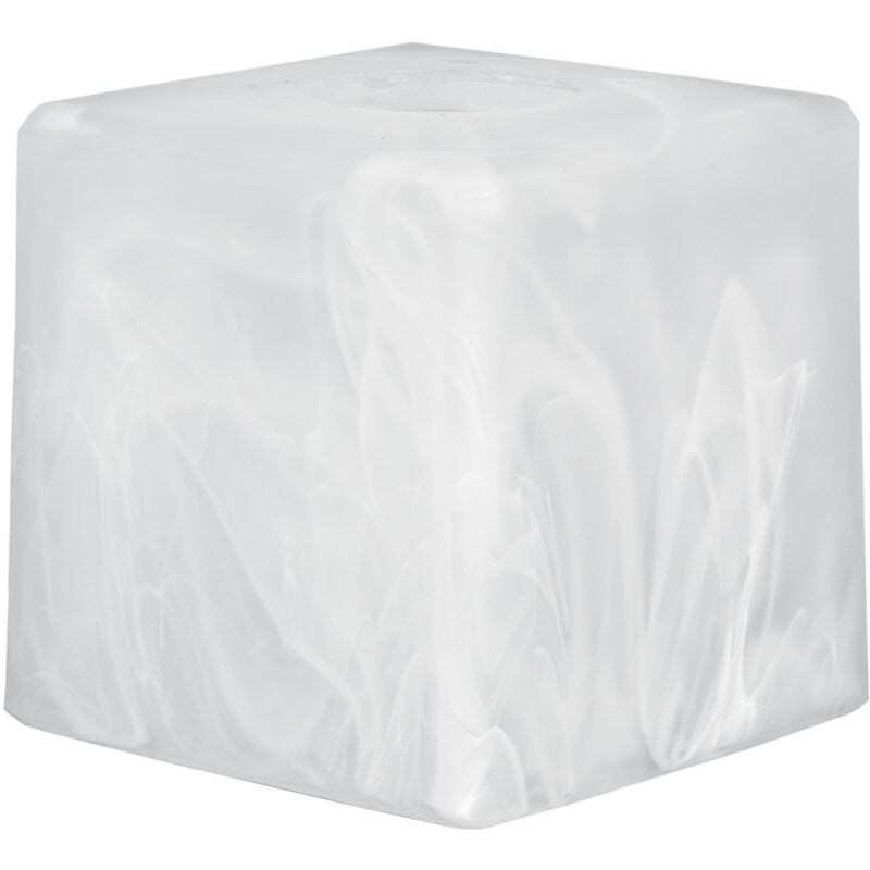 ABAT-JOUR douille carrée E27 POUR LAMPES 10x10 cm verre