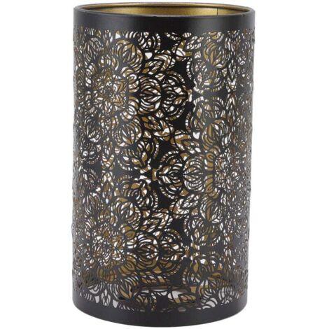 Abat-Jour, E27 E26 Moderne en Fer Forgé Abat-Jour Forme Cylindrique Table Bougie Lustre Couvercle de Lampe pour Maison Hôtel Chambre