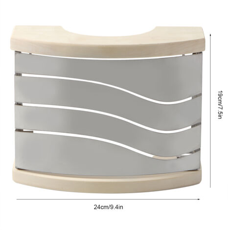 Abat-Jour en Bois et Acier Inoxydable pour Sauna Cabine de Sudation-AUTRES