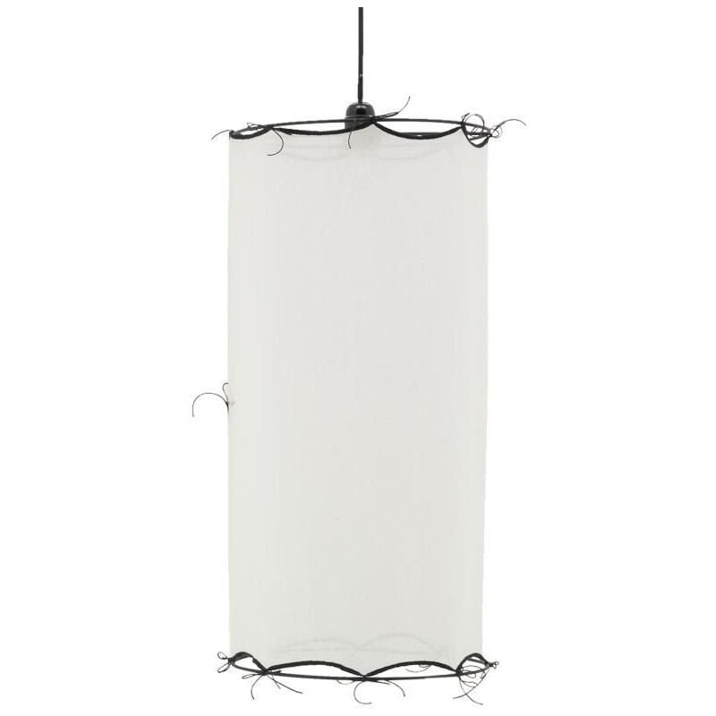 Abat-jour pour suspension en coton Riad Petit Blanc