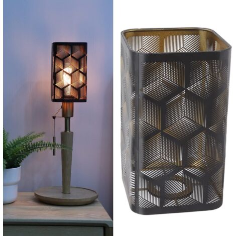 Abat-jour en Fer Moderne Décoratif Creux en Métal Couvercle D'abat-jour pour E27 E26 Ampoule Chambre Lampe de Table Abat-jour Couvercle D'abat-jour