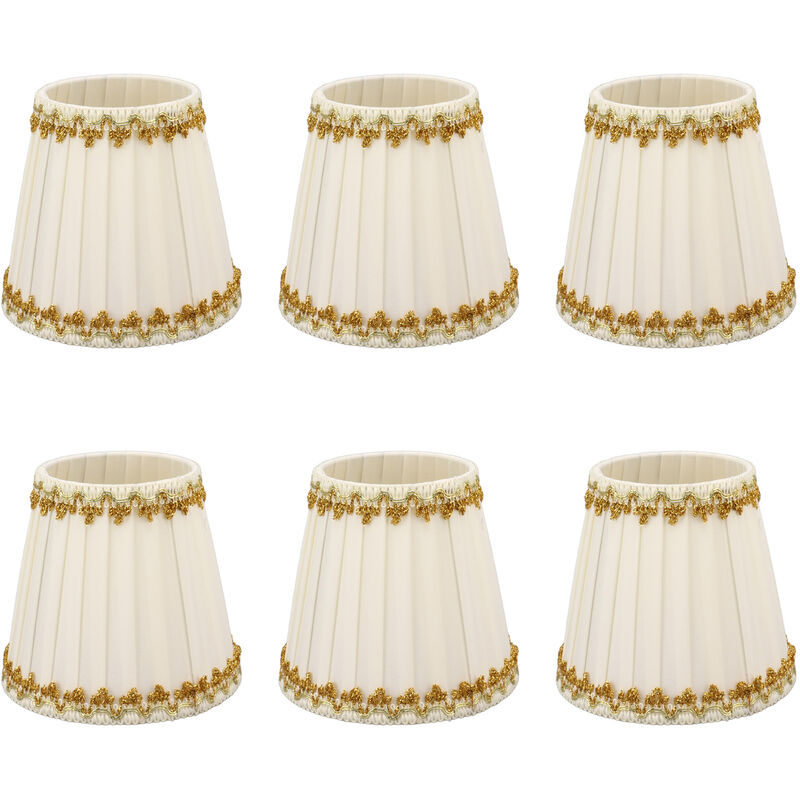 Abat-jour en forme de bougie, 6 pièces, Style moderne et Simple, décoration de la maison pour petite ampoule E14 - Eosnow