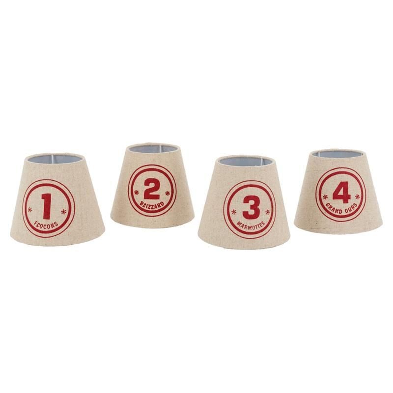 Abat-jour en lin et coton Numero piste