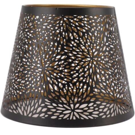 Abat-Jour en Métal, Abat-Jour en Forme d'arbre de Forêt Ajouré, Abat-Jour Décoratif Moderne pour Ampoule E27, Lampe de Table de Chambre à Coucher, Décoration de Lampe de Chevet