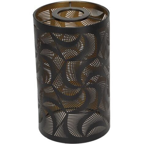 Abat-Jour en Métal, Abat-Jour Table Abat-Jour Remplacement Décoratif Motif Cylindrique De Sculpture Sculpté Creux Fer Ombre Abat-Jour Suspendu pour Ampoules E27 E26
