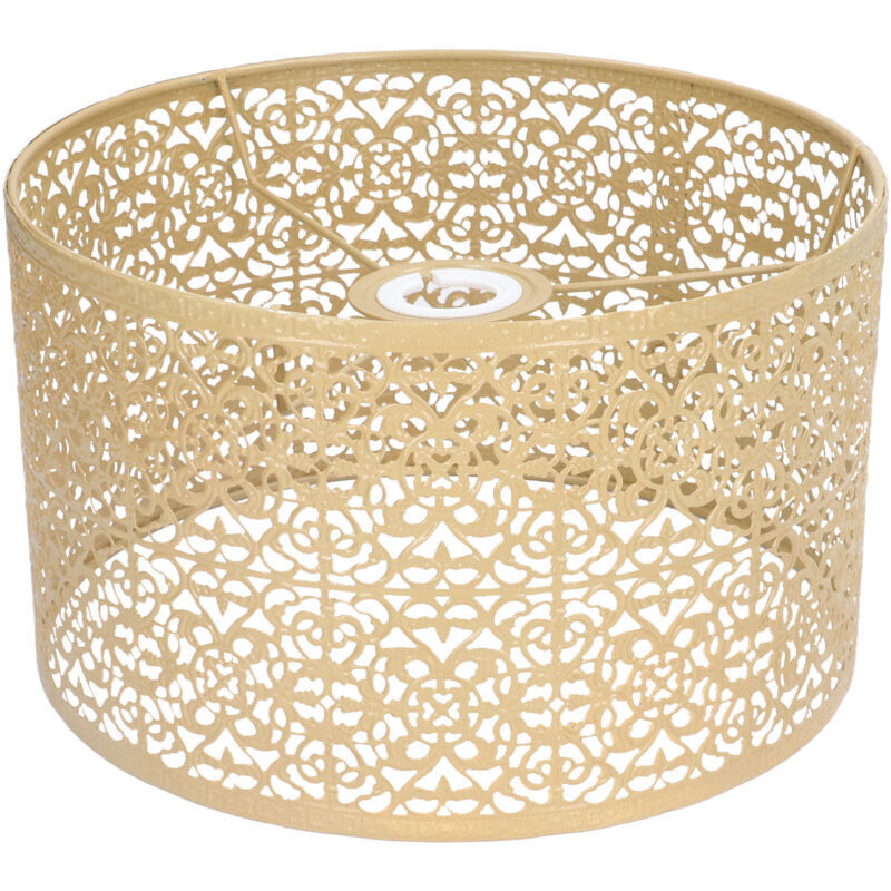 Abat-jour en métal ajouré E27 E14, utilisation universelle, bonne Dissipation de la chaleur, couvercle de lampe exquis, doré