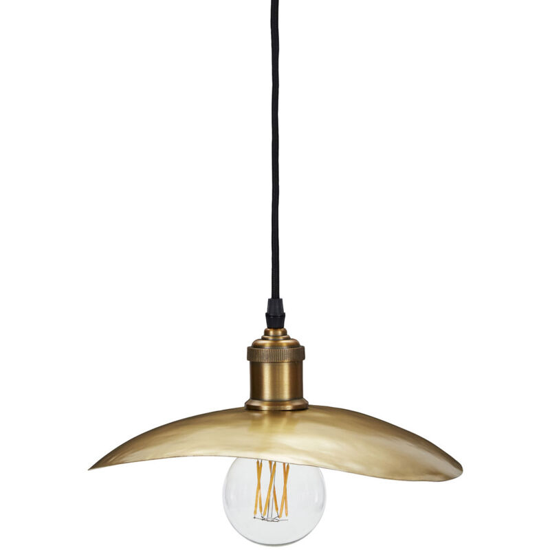 Abat jour en métal finition laiton antique