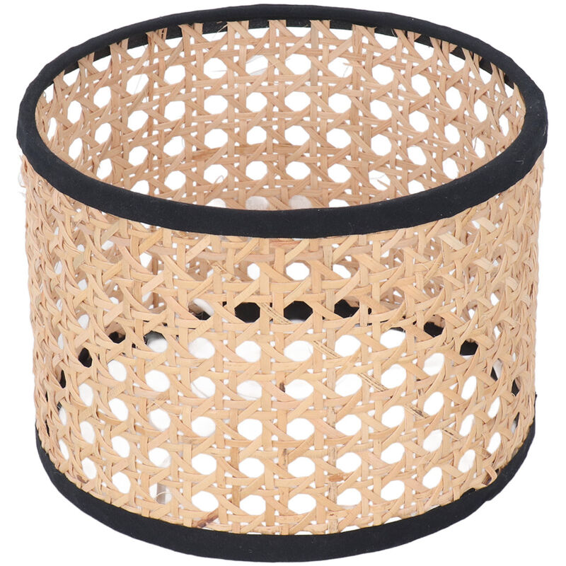 Eosnow Abat-jour universel en rotin tissé, couvercle de lampe pour lustre E27 E14, lampe suspendue