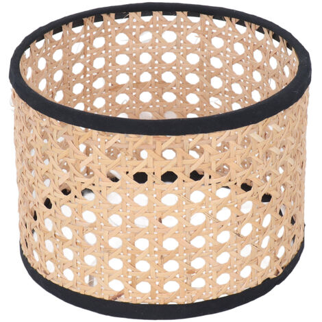 Abat-jour en Rotin Universal pour Lampe à Suspension Plafonnier E27 E14 Modèle Hexagonal