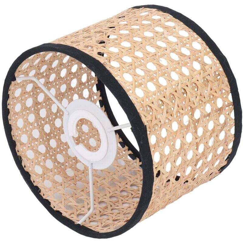Abat-jour en rotin universel, abat-jour tissé en rotin, couvre-lampe pour lustre E27 E14, lampe suspendue, plafonnier