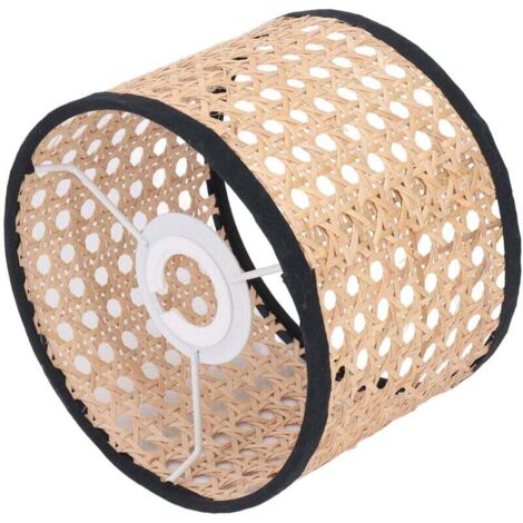 Abat-jour en rotin universel, abat-jour tissé en rotin, couvre-lampe pour lustre E27 E14, lampe suspendue, plafonnier
