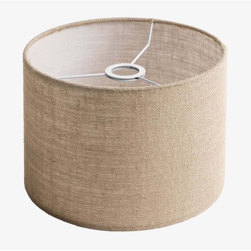 Abat-jour en tissu Arlina SKLUM Beige Lin Ø30 cm - ↑20 cm
