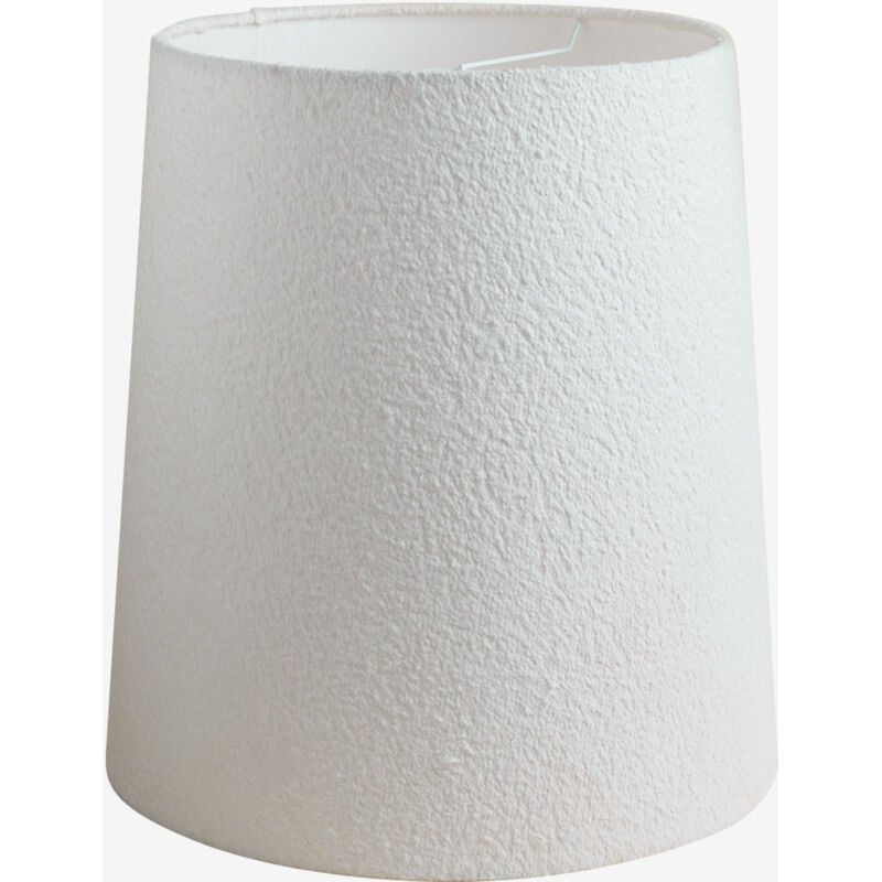 Abat-jour en tissu bouclé Delmore Sklum Blanc