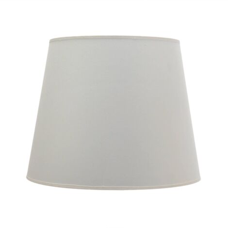 Abat-jour en tissu écru au design classique pour lampadaire avec culot E27 Ø38cm H:35cm - Ecru