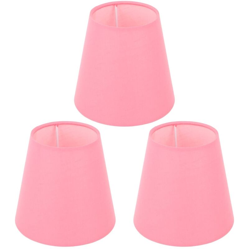 Abat-jour en Tissu en Tissu, Haute Transmittance Innovante 3pcs Abat-jour en Tissu Couverture Anti-poussière Sécurité Légère pour Hôtel pour étude