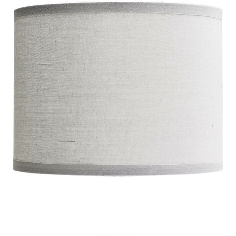 LICHT-ERLEBNISSE Abat-jour en tissu gris clair au design moderne dans le style scandinave pour lampe de table E14 H:13 cm - gris clair