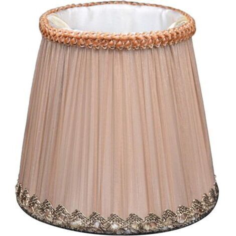 Abat-jour en tissu pour lampes de table, abat-jour mural en cristal en forme de bougie de style européen, abat-jour pour lampe de chevet de chambre