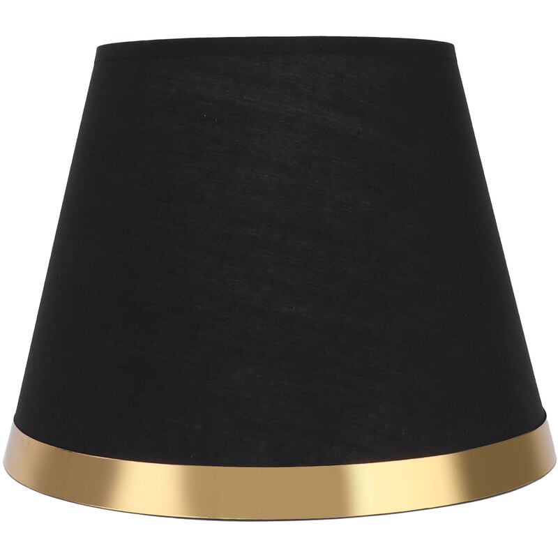Eosnow Abat-jour en tissu Style européen abat-jour moderne pour lampe de Table E27 fournitures de lampadairePX125 noir
