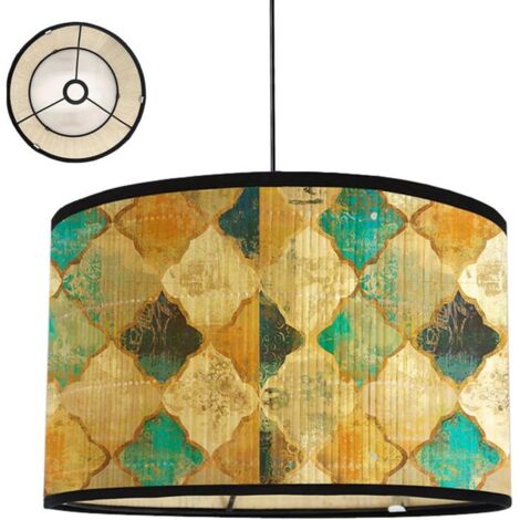 Abat-Jour En Tissu,Tambour Abat-Jour,Abat-Jour Cylindrique,Lampe Vintage,Appliques Murales Décoratives,Pour Lampe De Table,Suspens
