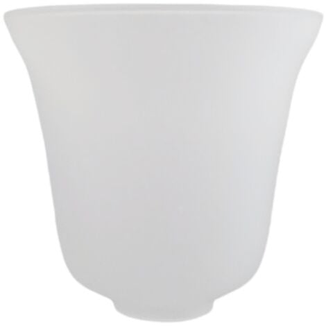 LTDE Abat-jour en verre ARIEL 14x15cm mat ouverture 4.5cm