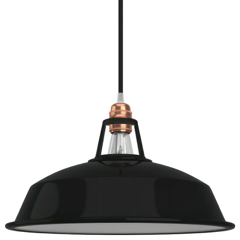 Paralume Harbour in metallo smaltato con attacco E27, diametro 38