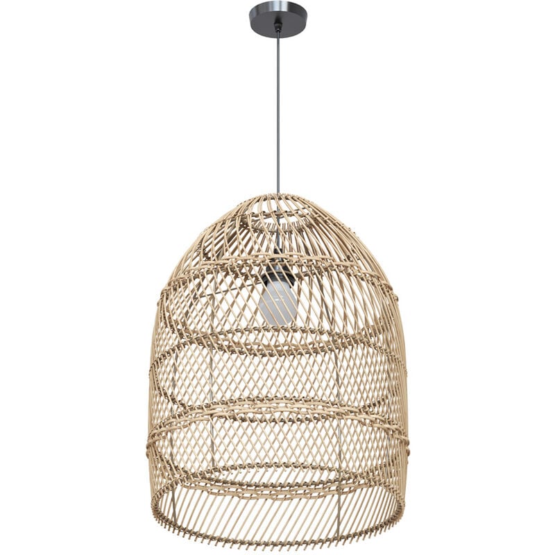 Abat-jour naturel pour suspension en rotin D36 cm - huda