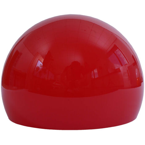 Abat-jour HWC-M34 pour lampe à arc et suspension, abat-jour de rechange, Ø 40cm, plastique - rouge