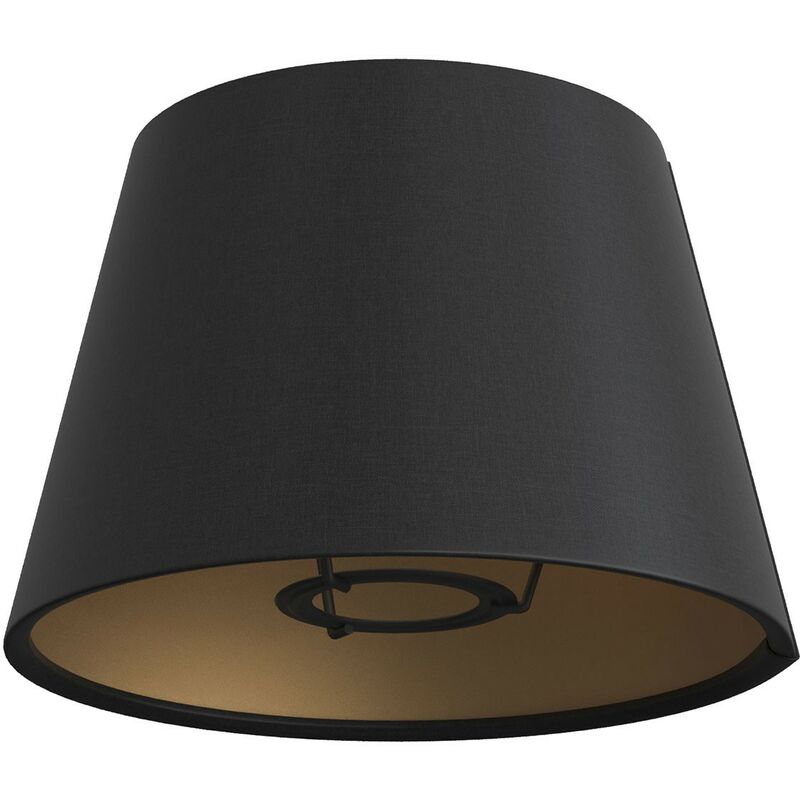 Creative Cables - Abat-jour Impero pour lampe E27, Made in Italy Cinette Noir