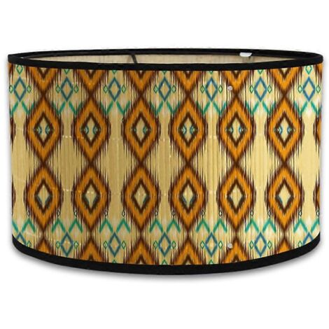 Abat-jour imprimé ovale 30x30x20CM Abat-jour vintage H--