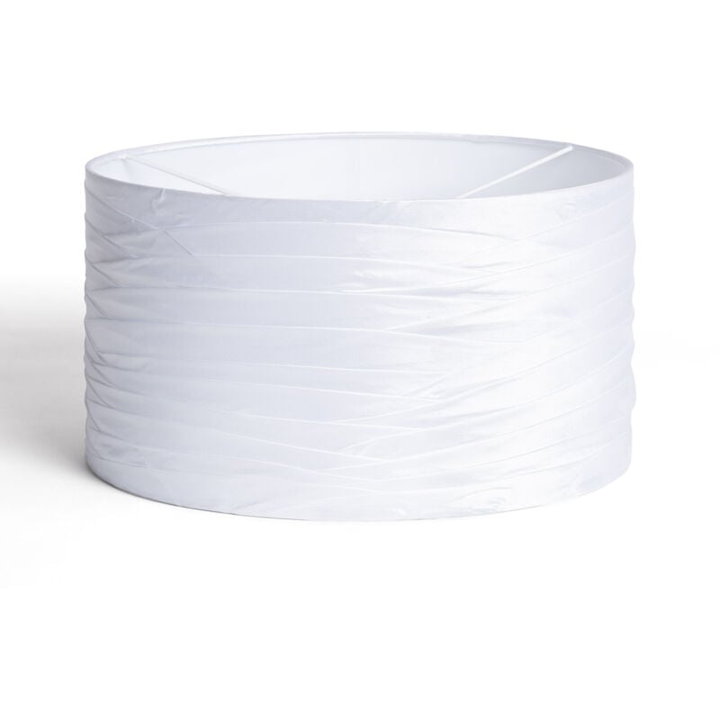 Abat-jour Lampe Toile Marissa Blanc