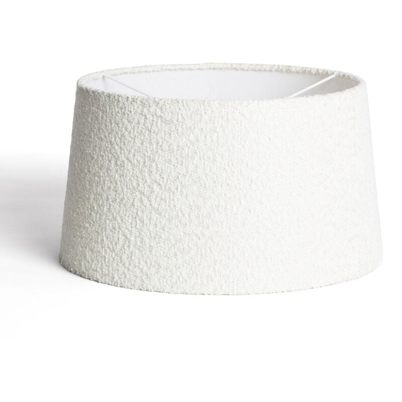 Abat-jour Lampe Toile Micaela Blanc