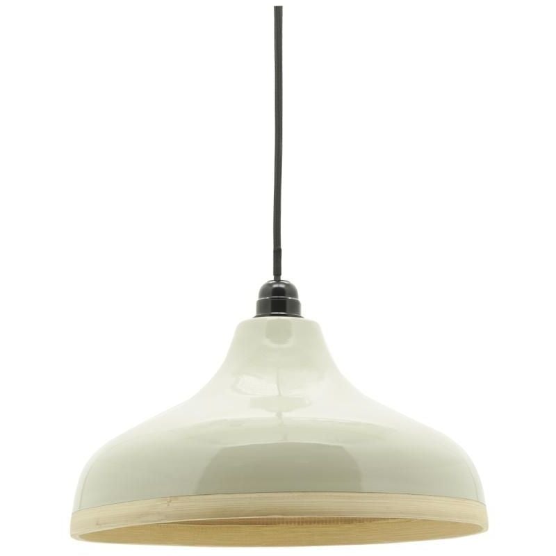 Abat-jour luminaire en bambou laqué