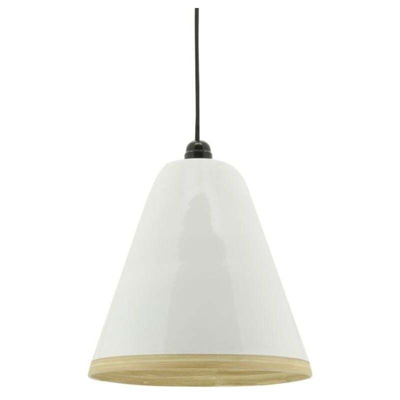 Abat-jour luminaire en bambou laqué