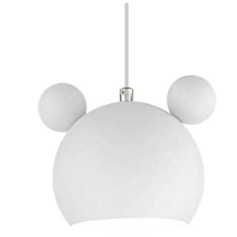 Abat-jour Métallique Cartoon pour Plafonnier Suspendu - Design Sans Source Lumineuse Blanc pour Cuisine/Salle à Manger