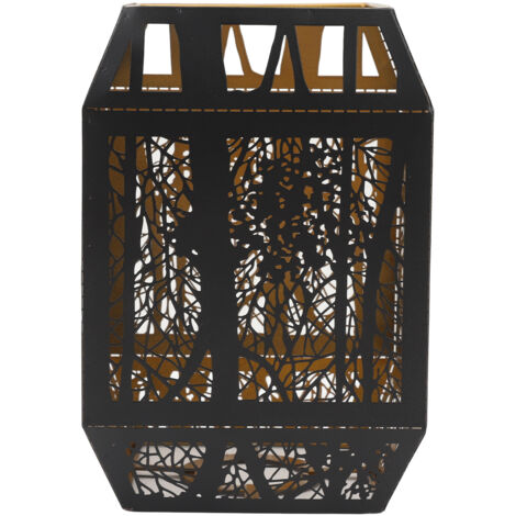 Abat-jour Métallique Détachable Design Minimaliste Arbre Creux Lumière Douce E27/E26