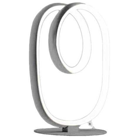 Abat-jour moderne gea luce diva l t led dimmable aluminium silicone