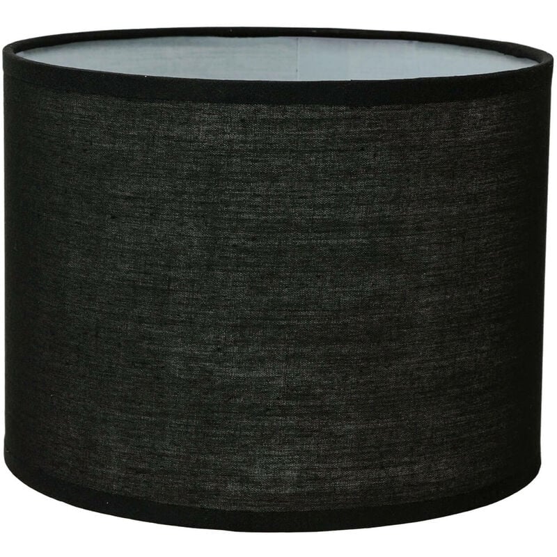 Licht-erlebnisse - Abat-jour en tissu noir au design moderne dans le style scandinave pour lampe de table E14 H:13 cm - Noir