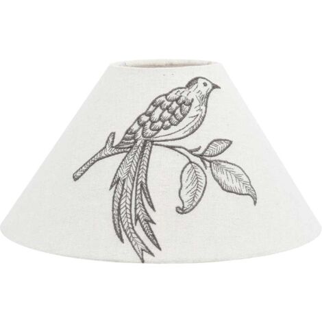 Abat-jour Oiseau Brodé